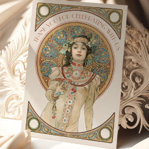 Bröllop Infoga tackkort Vintage Art nouveau Inbjudningar