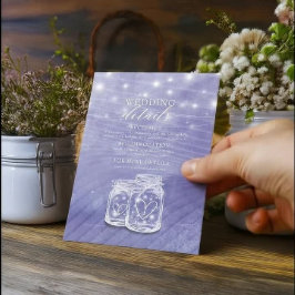 Bröllop Information Information Mason Burk String  Tilläggskort