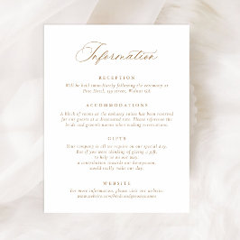 Bröllop-information om elegant Calligraphy-skript Inbjudningar