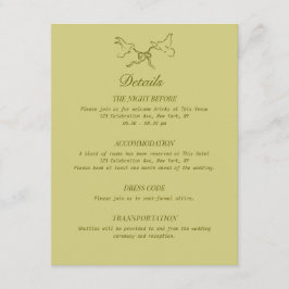 Bröllop Information om illustrerade fåglar Tilläggskort