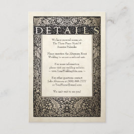 Bröllop-informationskort | Champagne Ivy Collectio Tilläggskort