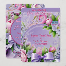Bröllop Inv. 2 Violet(Horizon) RFPMDesigns ©️ 2024 Inbjudningar