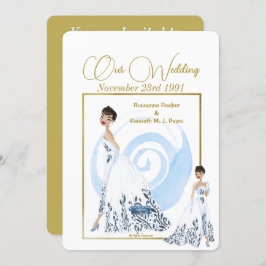 Bröllop Inv. 2 White(The Dress) RFPMDesigns ©️ 202 Inbjudningar