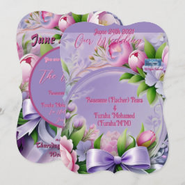 Bröllop Inv. 3 Violet(Horizon) RFPMDesigns ©️ 2024 Inbjudningar