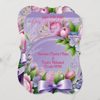 Bröllop Inv. 3 Violet(Horizon) RFPMDesigns ©️ 2024 Inbjudningar