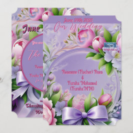 Bröllop Inv. 5 Violet(Horizon) RFPMDesigns ©️ 2024 Inbjudningar