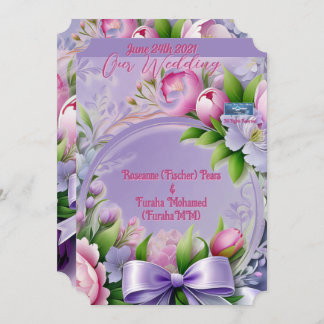 Bröllop Inv. 5 Violet(Horizon) RFPMDesigns ©️ 2024 Inbjudningar