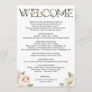 Bröllop Itinerary - Bröllop Welcome - Bachelorette Program