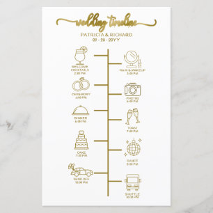 Bröllop Itinerary Cocktail - Icon Bröllop Välkomme