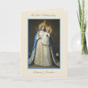 Bröllop Jungfru Maria Jesus Religiös bön Kort