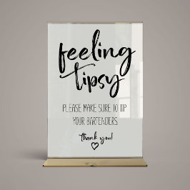 Bröllop känner Tipsy Poster