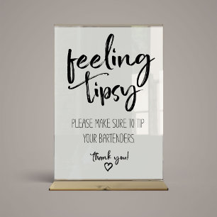 Bröllop känner Tipsy Poster