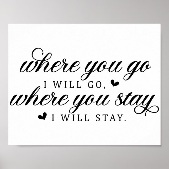 Bröllop Kärlek-citat Poster (Framsidan)