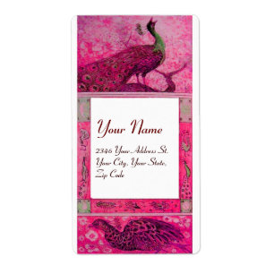 BRÖLLOP KÄRLEK PEACOCKS,röd fuchsia rosa vit Fraktsedel
