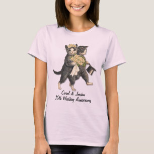 Bröllop Katt-årsdag - anpassa T-shirt