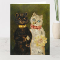 BRÖLLOP KATT KATTER LOUIS WAIN STORA KORT