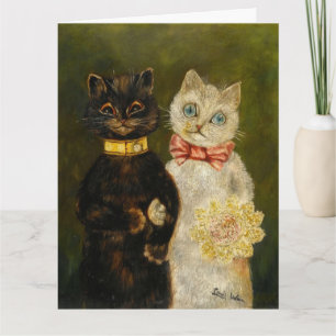 BRÖLLOP KATT KATTER LOUIS WAIN STORA KORT