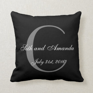 Bröllop Keepsakes Personlig Monogram Kudde