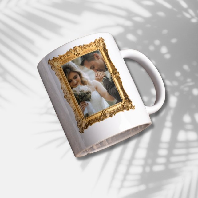 Bröllop Keepsakygift Mugg-Anpassningsbar Foto Jumbo Mugg (Couples Wedding Gift - Custom Photo and Name)