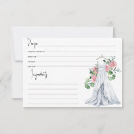 Bröllop-klänning - Möhippa, receptkort