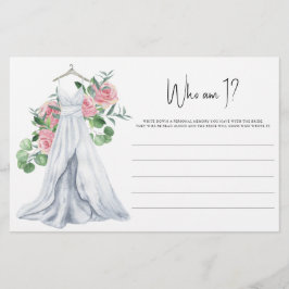 Bröllop klänning - Vem är jag som spelar Möhippa? Brevpapper