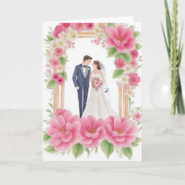 Bröllop Klockor Helgdag kort