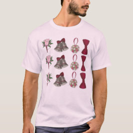 Bröllop Klockor Möhippa Ro Flower Bowtie Tee