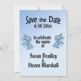 Bröllop Klockor Spara datum Magnetisk Inbjudningskort