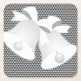 Bröllop Klockor Underlägg Papper Kvadrat