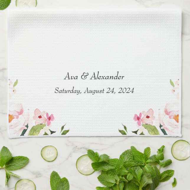 Bröllop Kökshandduk (Vikta)