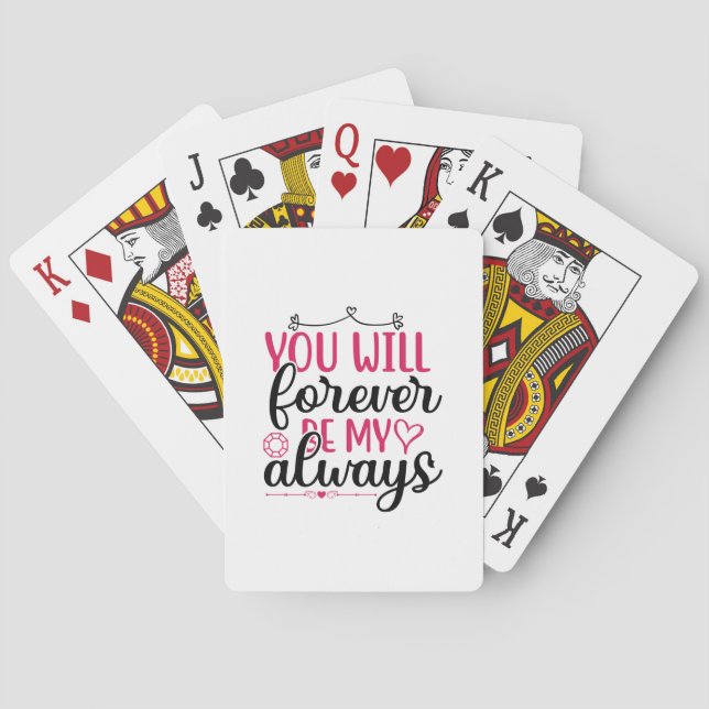 Bröllop kommer du alltid att vara min casinokort (Baksidan)