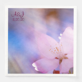 Bröllop körsbär anpassade pappersservett