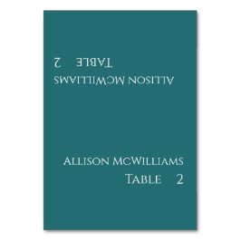 Bröllop-kort-Emerald Grönt- Bordsnummer