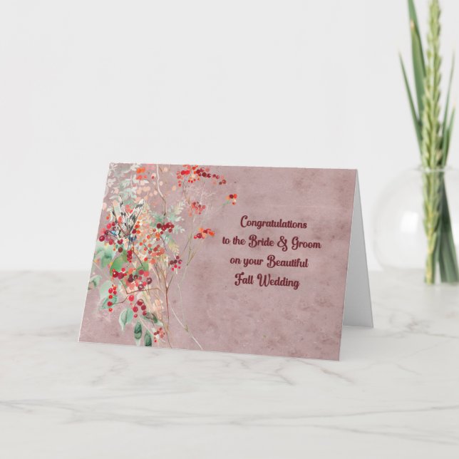 Bröllop-kort för Bride and Groom Tack Kort (Framsida)