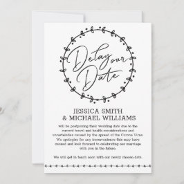 Bröllop-kort för enkel ändring av Corona-virus Inbjudningar