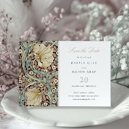 Bröllop-kort för "Spara datum" i Botaniskt Art nou Inbjudningar