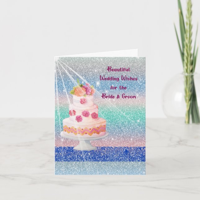 Bröllop-kort för tegel och groom med kummel tack kort (Framsida)