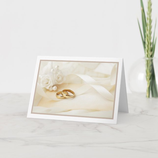 Bröllop-kort - Gratulerar på din stora dag Kort (Framsida)