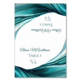 Bröllop-kort - Kött Icon-Emerald Grönt- Bordsnummer