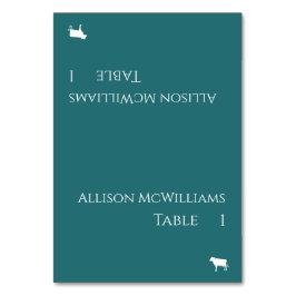 Bröllop-kort - Kött Icon-Emerald Grönt- Bordsnummer