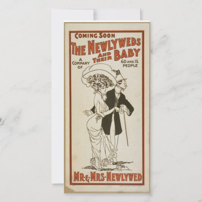 Bröllop kort Newlyweds (Framsida)