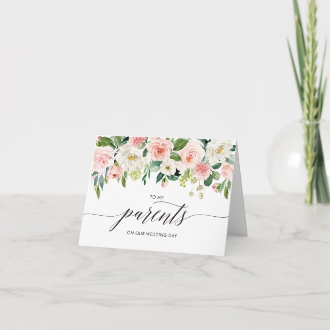 Bröllop-kort till överordnad, keepsaké, anteckning kort (Framsida)
