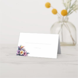Bröllop-kort - Tropisk Blommigt- Placeringskort