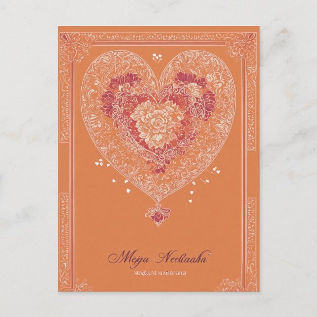 bröllop-kort vykort (Framsida)