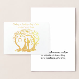 Bröllop-kortet är i dag den första dagen i resten  folierat kort