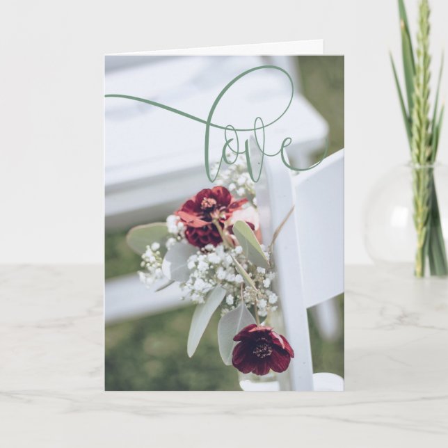 Bröllop-kortet Shabby chic "lyckligtvis alltid eft Kort (Framsida)