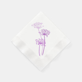 Bröllop (körvel) / kor (persilja) lila (papper nap pappersservett