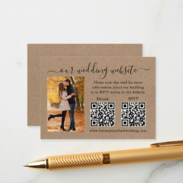 Bröllop Kraft OSA Information Photo 2 QR Tilläggskort