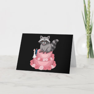 Bröllop kraschande Raccoon Feral Felications Inbjudan