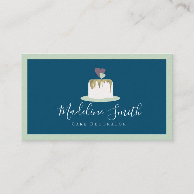 Bröllop Kummelbakeridekorator Visitkort (Framsida)